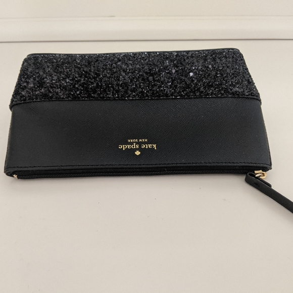 EUC! Kate Spade New York Little Shiloh Greta Court Black Makeup Cosmetic Case - Picture 9 of 15